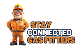 Stay connected gas fitters logo