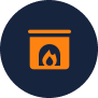 Gas Heating Icon